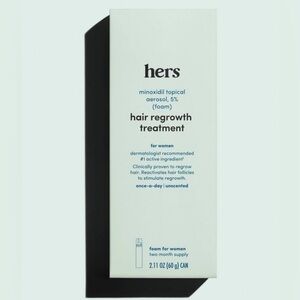 hers Hair Regrowth Treatment - Topical Minoxidil 5% Foam for Women